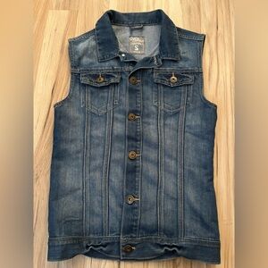 OWK Collection Denim Sleeveless Vest Y2K Size Small